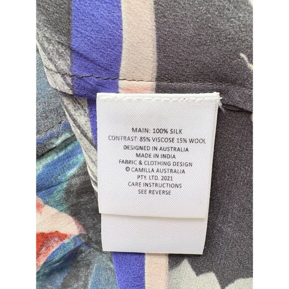 Camilla Paradiso Place Silk Long Jacket with Pockets L/XL - Picture 12 of 12